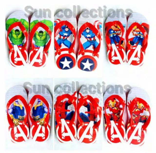 Sandal Anak Karakter Avengers Series