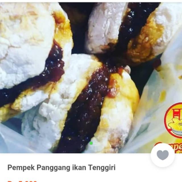 

Pempek panggang ikan tenggiri isi 10 pcs