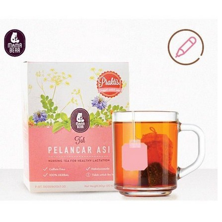 BEST SELLER! Mamabear ASI booster tea / teh penambah atau pelancar ASI Mama Bear