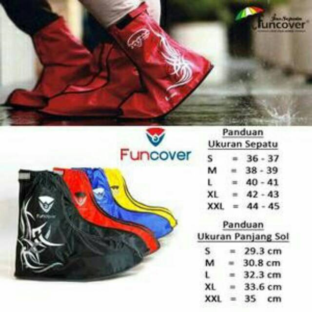 PROMO | Rain Cover Shoes | Jas Hujan Sepatu FUNCOVER TRIBAL Original