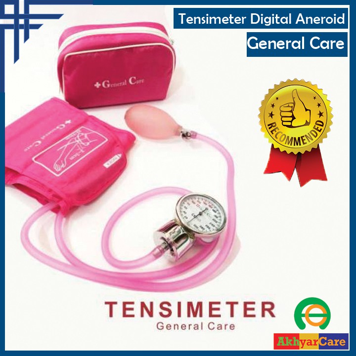 Tensimeter Alat Tensi Meter Aneroid General Care Pink Tes Cek Ukur Tekanan Darah Original