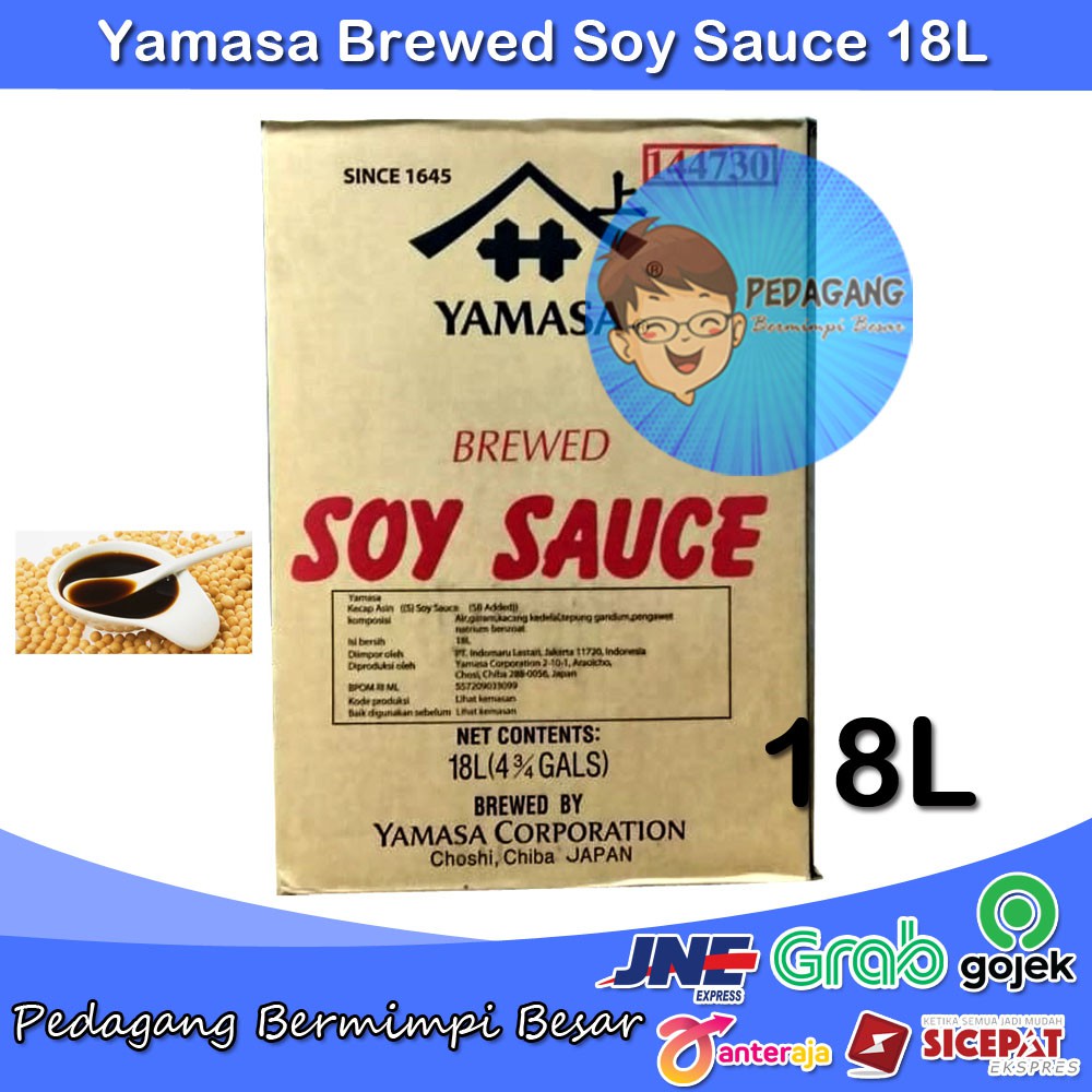 

Yamasa Brewed Soy Sauce 18L | Yamasa Koikuchi Shoyu 18L