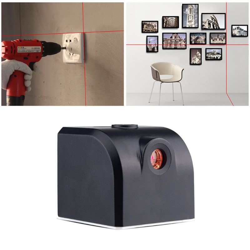 Mary Alat Pengukur Level Kedataran Vertikal / Horizontal Mini Dengan Laser Merah