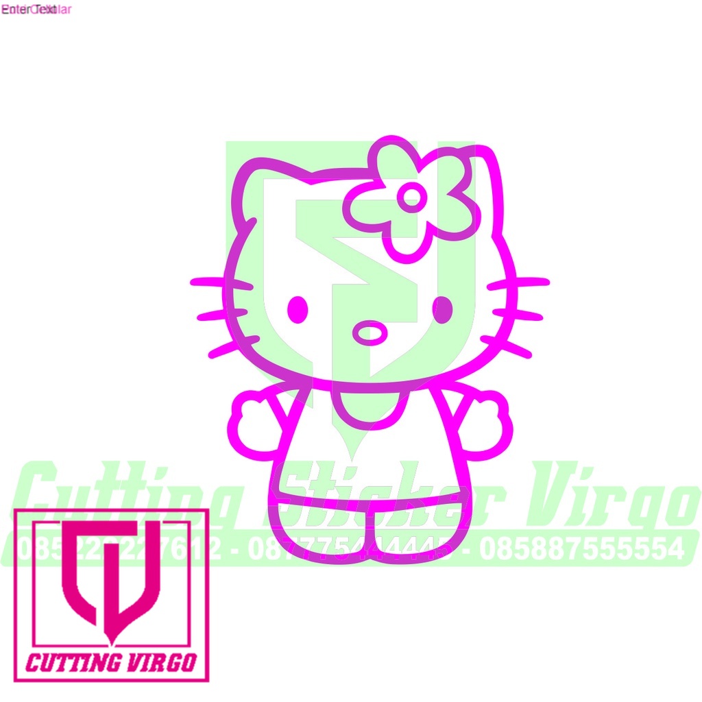 

Cutting stiker Hello kitty