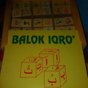 balok iqro / balok sukukata / balok huruf