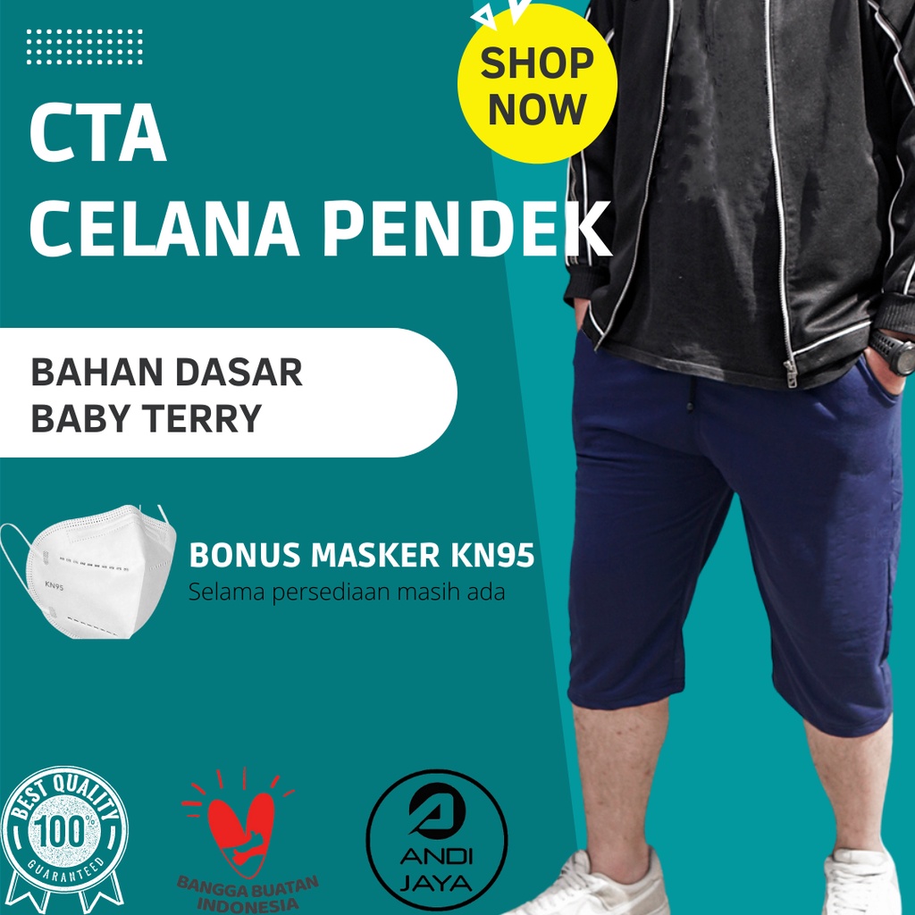 CELANA PENDEK CTA - CELANA TRAINING PRIA AFKAR CLOTHES