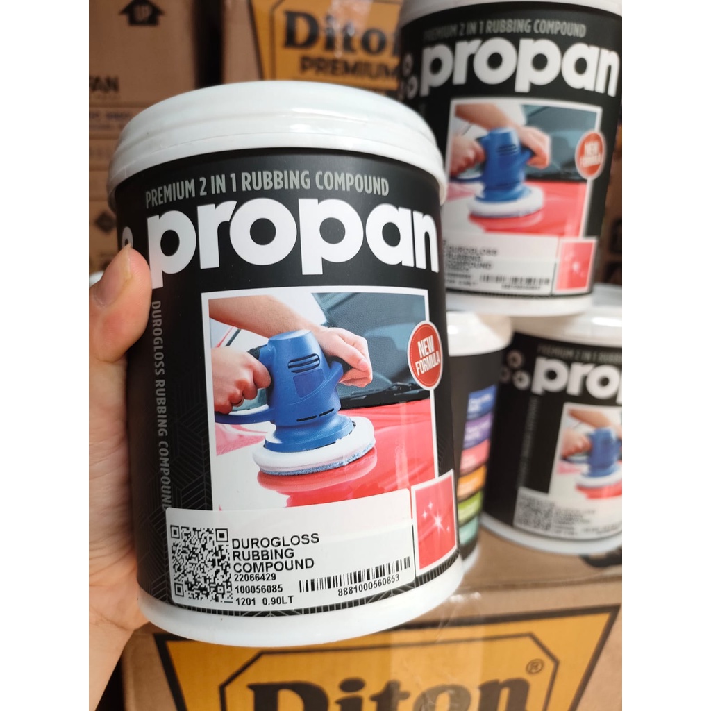 propan compon 2in 1 duroglass rubbing compound 0.9lt premium compon duroglas 2in1 0.9liter BESAR