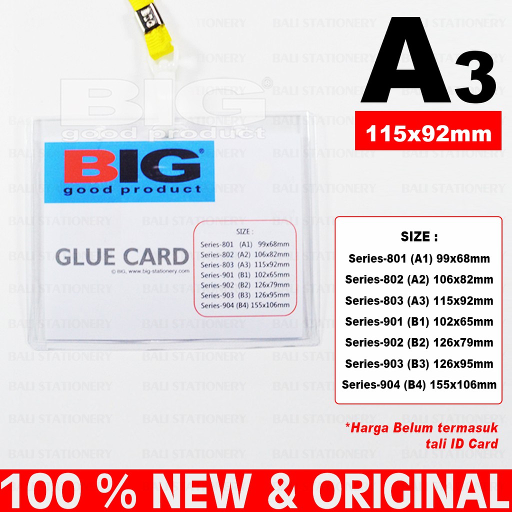 

Plastik ID Card BIG A3 (Isi 20pcs/pak)