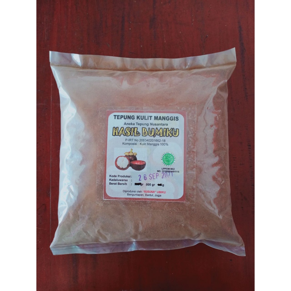 

TEPUNG KULIT MANGGIS 500 GRAM/ EKSTRAK KULIT MANGGIS / mangosteen skin