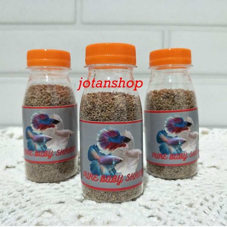 baby shrimp udang kecil halus pakan makanan burayak cupang guppy ikan hias