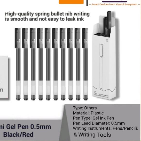 

✦ Xiaomi Super High Capacity Gel Pen 10pcs - Pulpen Pena - Hitam ▲