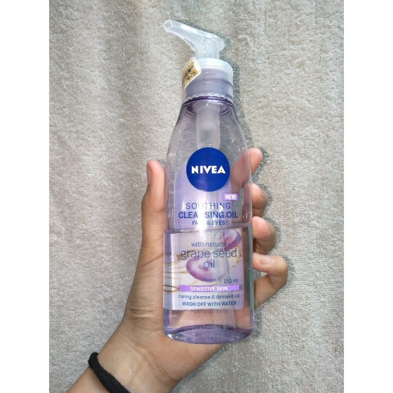 Preloved Nivea Cleansing Oil Grape seed oil