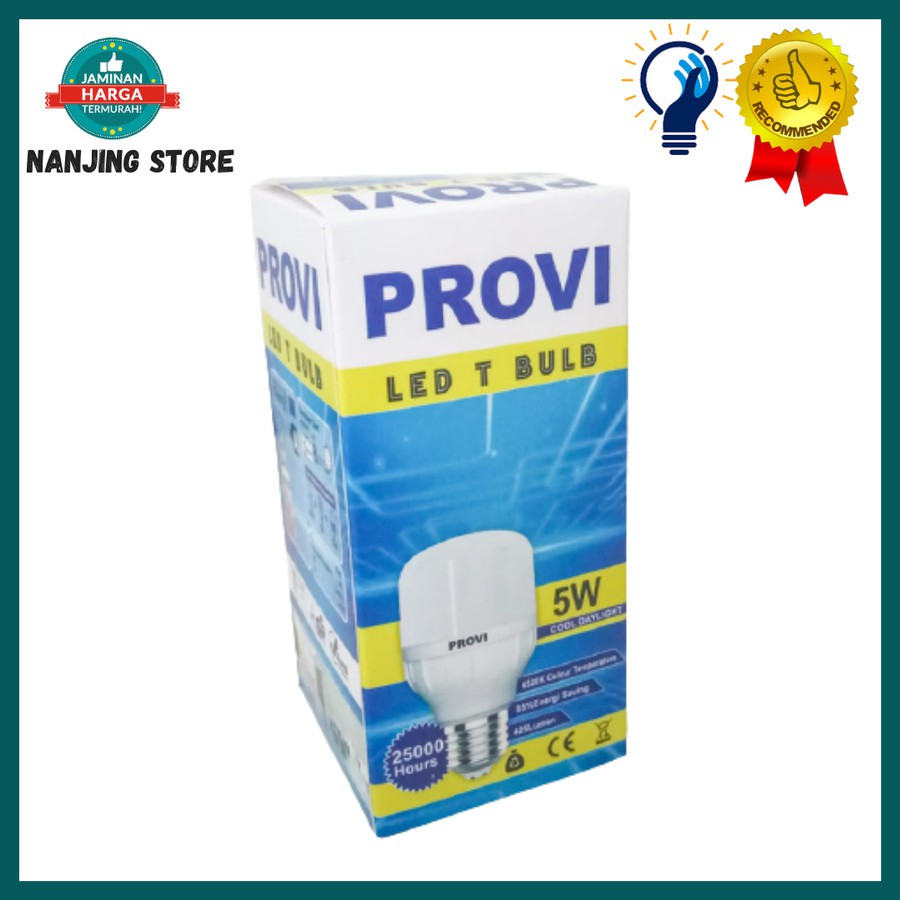 Lampu Bohlam Provi T LED 5 Watt Murah / Lampu Bohlam Provi Termurah