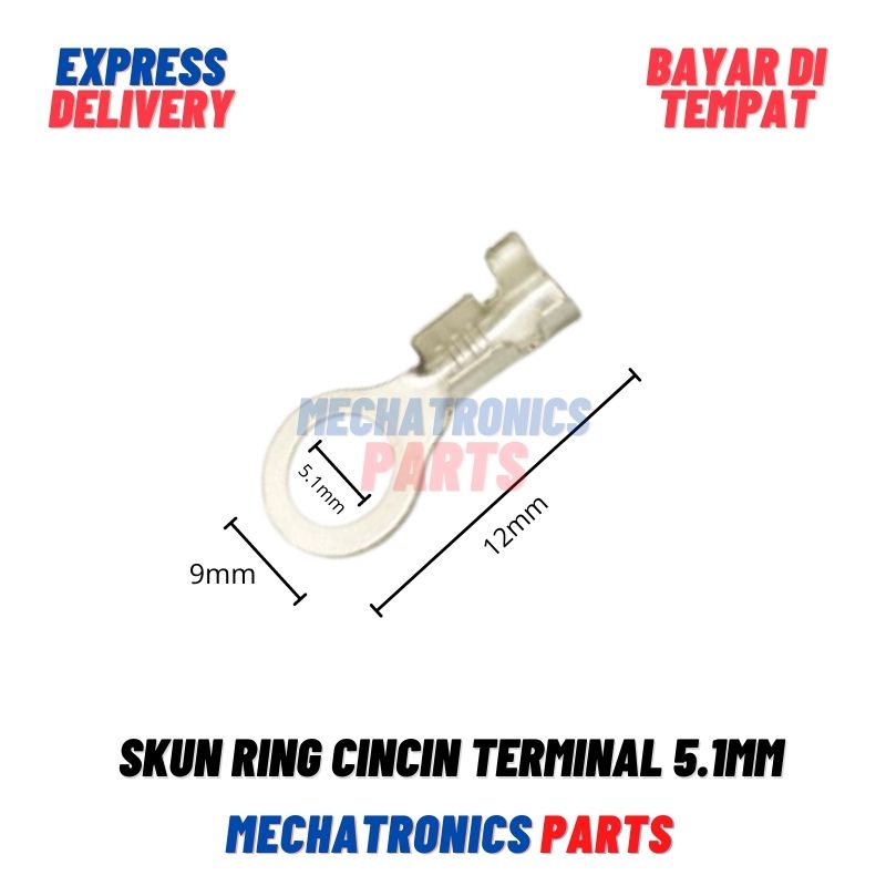 Skun Ring Cincin Terminal 5.1mm