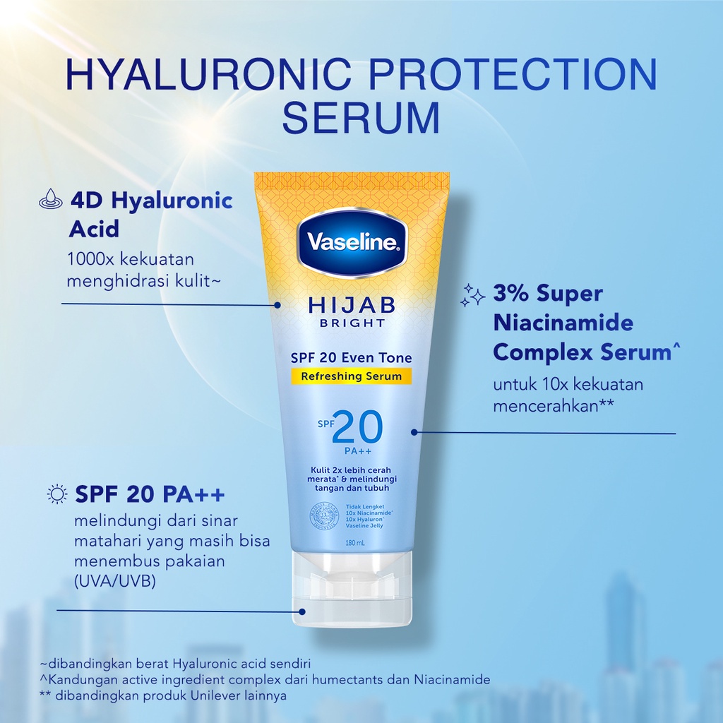 Vaseline Hijab Bright Body Serum -180ml