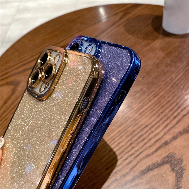 Soft Case Hp Transparan Tahan Goncangan Untuk iPhone 13pro / Max / 11 / 12 / XR / X / XS Max / 7 / 8plus / SE 2020