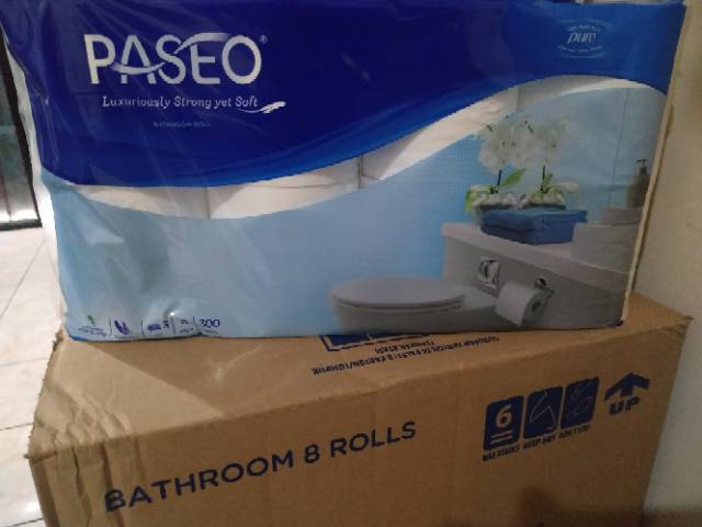 Tissue Paseo Bathroom isi 8 rolls-3ply-300sheets/ tissue toilet/wc paseo isi 8 rolls