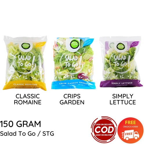 STG SALAD CLASSIC ROMAINE / SIMPLY LETTUCE / CRIPS GARDEN 150 GRAM