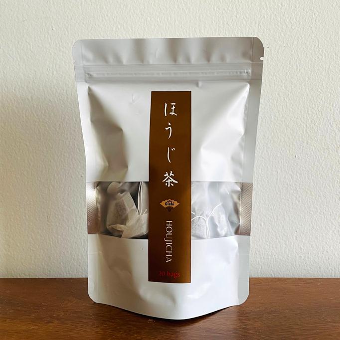 

[[BISA COD]] HOUJICHA | Hojicha Roasted Green Tea Ocha Teh (Tea bag / Loose Leaf) - Tea bags (20)