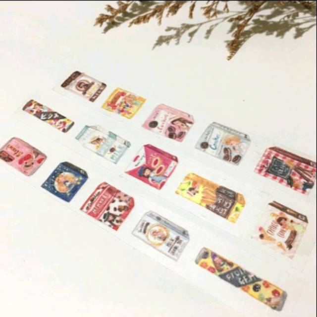 

carrie illustration washi tape for scrapbook and journal ( roll )