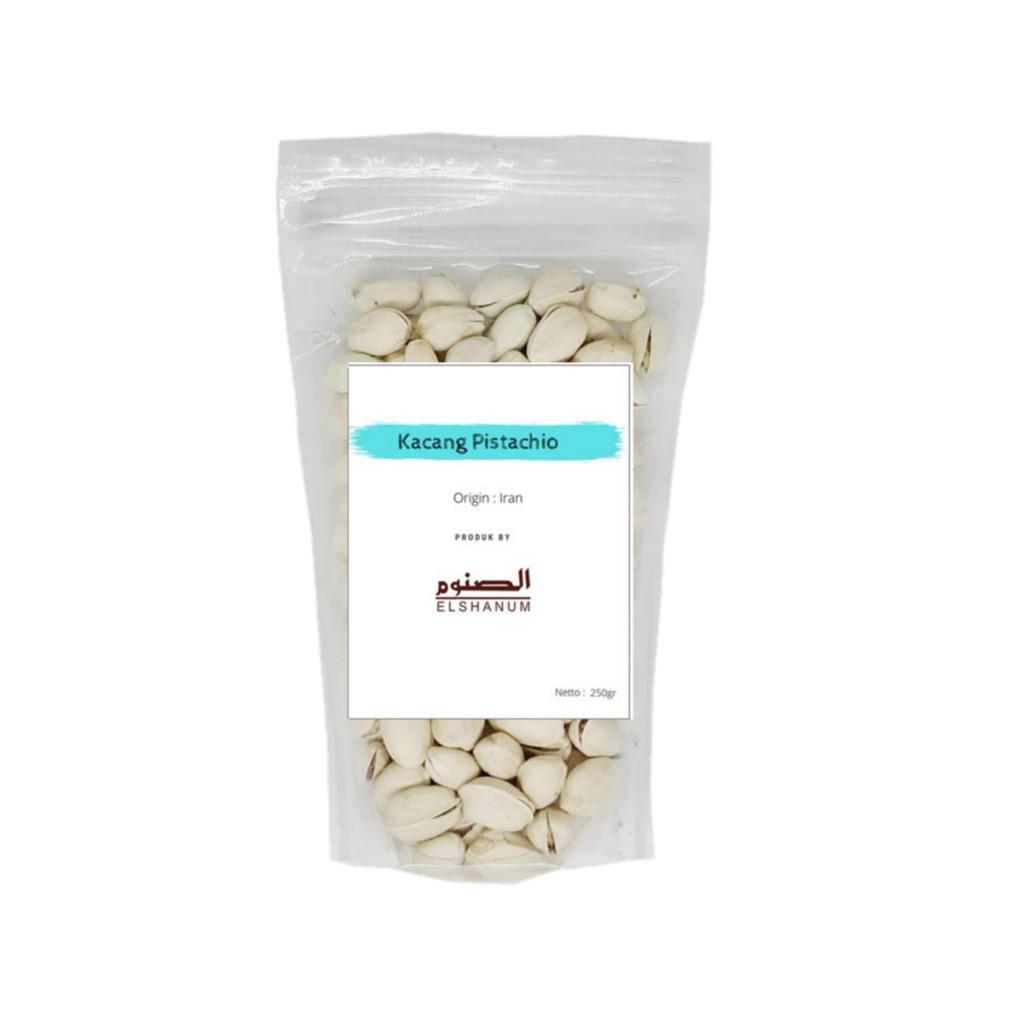 

Kacang Pistachio 250gr Kemasan Eslhanum / Kacang Fustuk / Kacang Asin Pistachios