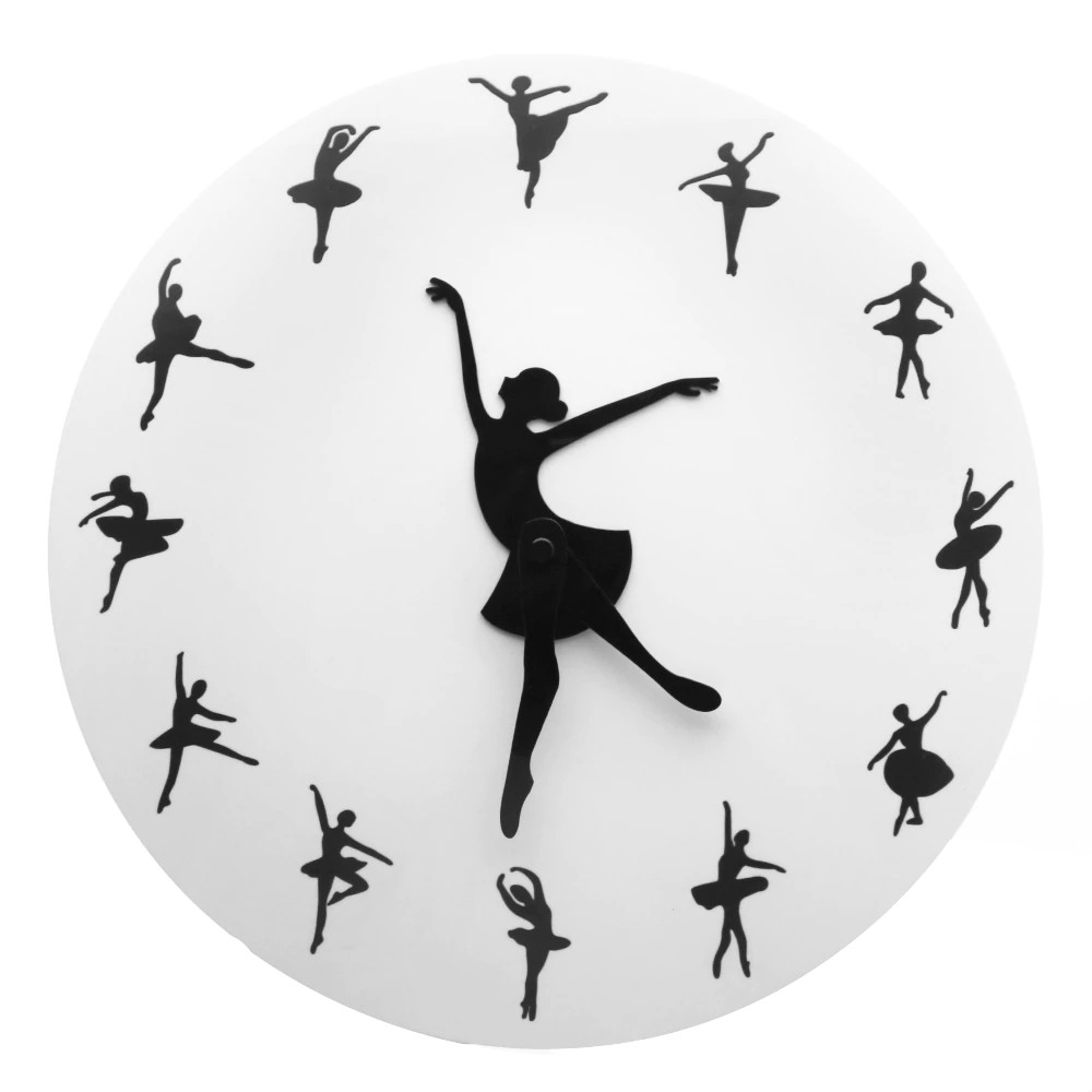 Ballet Dancer Ballerina Wall Clock Novelty Funny Wall Clock Dance Home Room Fan Art Shopee Indonesia