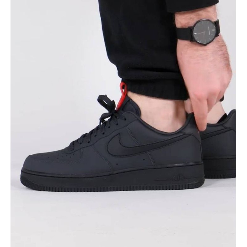 SEPATU SNEAKERS PRIA NIKE AF1 (BLACK RED) PREMIUM QUALITY TERMURAH SEPATU OLAHRAGA