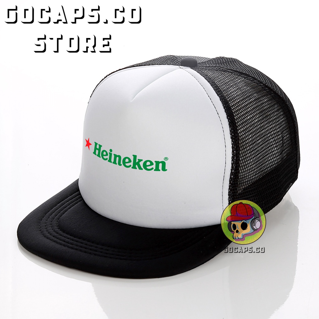 Heineken / Beer /Topi Jaring Distro / Topi Jaring / Topi Distro Premium / Topi Pria / Topi Baseball / Snapback / Topi Snapback / Topi Snapback Jaring / Topi Kece Unisex / Gocaps