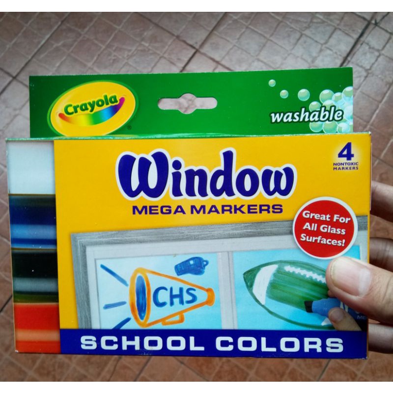 

Crayola Window Mega Markers isi 4Jumbo