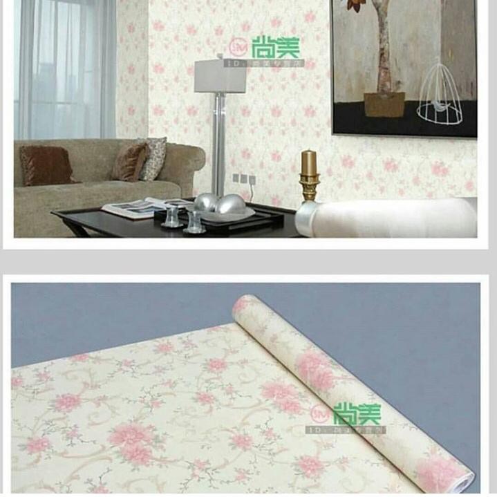 SHABBY BUNGA KECIL wallpaper  dinding ukuran 45cm X 