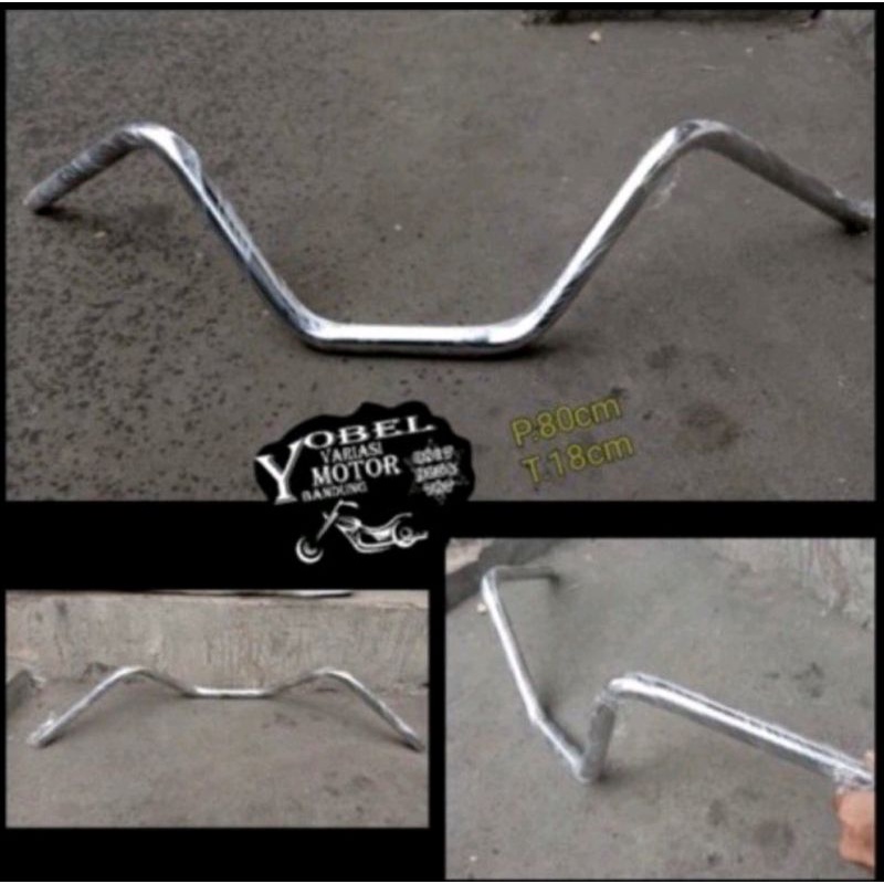 STANG CUSTOM CAMAR TINGGI CROME