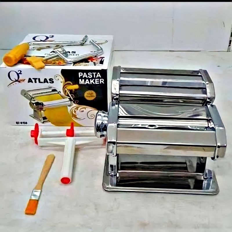 Penggiling Mie Pastel Stainless Steel Alat Gilingan Manual Q2 Alat Pembuat Molen Serbaguna Anti Kara