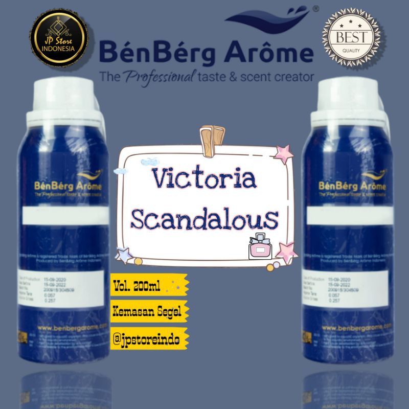 parfum MURNI 200ml SEGEL VICTORIA SCANDALOUS by BENBERG AROME