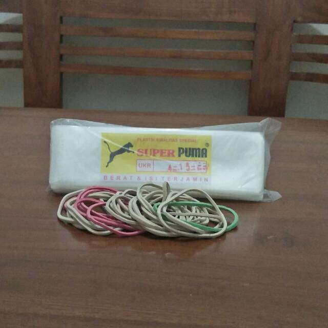 Plastik Es Mambo + karet ukuran 4-15/es lilin/es buah/jelly/yogurt/tahan minyak/santan