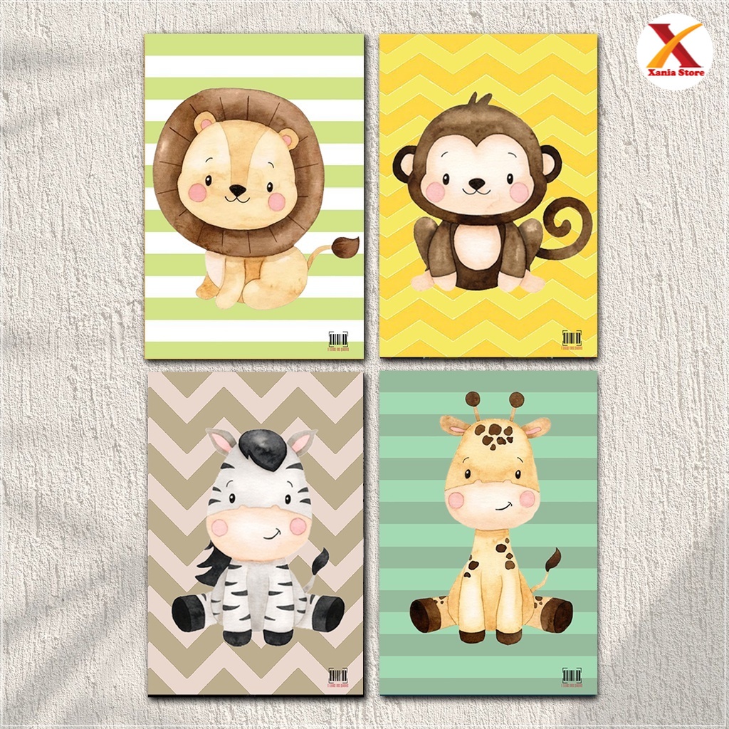 Hiasan dinding wall decor dekorasi hiasan gantung gambar pajangan anak animal hewan