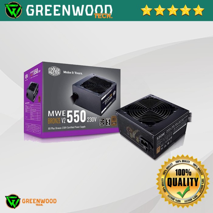 PSU Cooler Master MWE 550 V2 Bronze - MWE 550W 80+ BRONZE