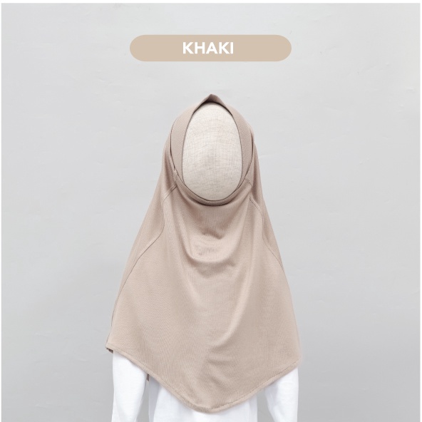 Mooi Hijab Instant Anak Jilbab Anak Perempuan-KHAKI
