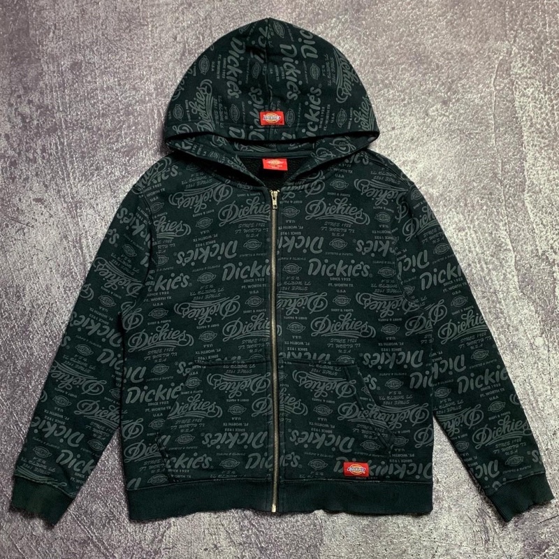 Zip Hoodie Dickies Full Print Second Thrift