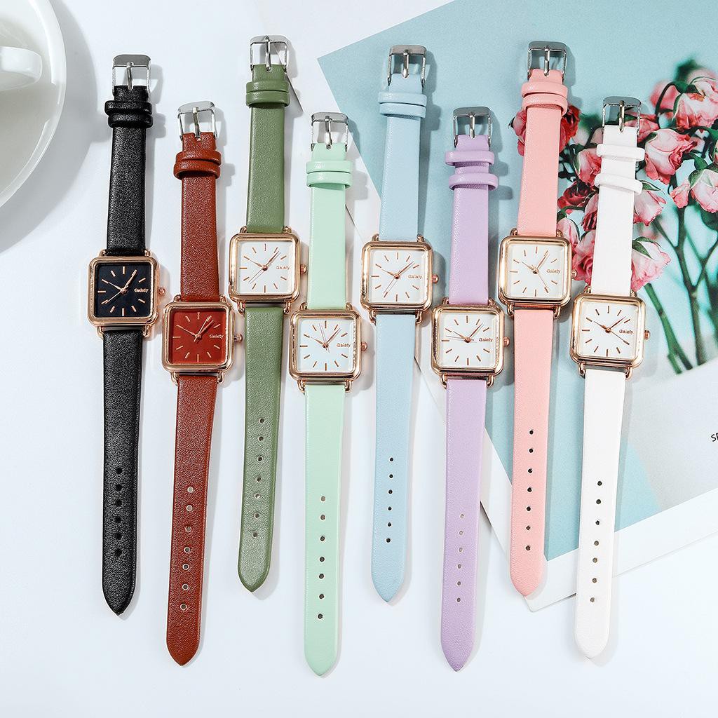 ✅ COD KUMA Jam Tangan Wanita Analog Kotak Cantik Korean Watch Gaya Korea Grosir Jam Tangan Minimalis