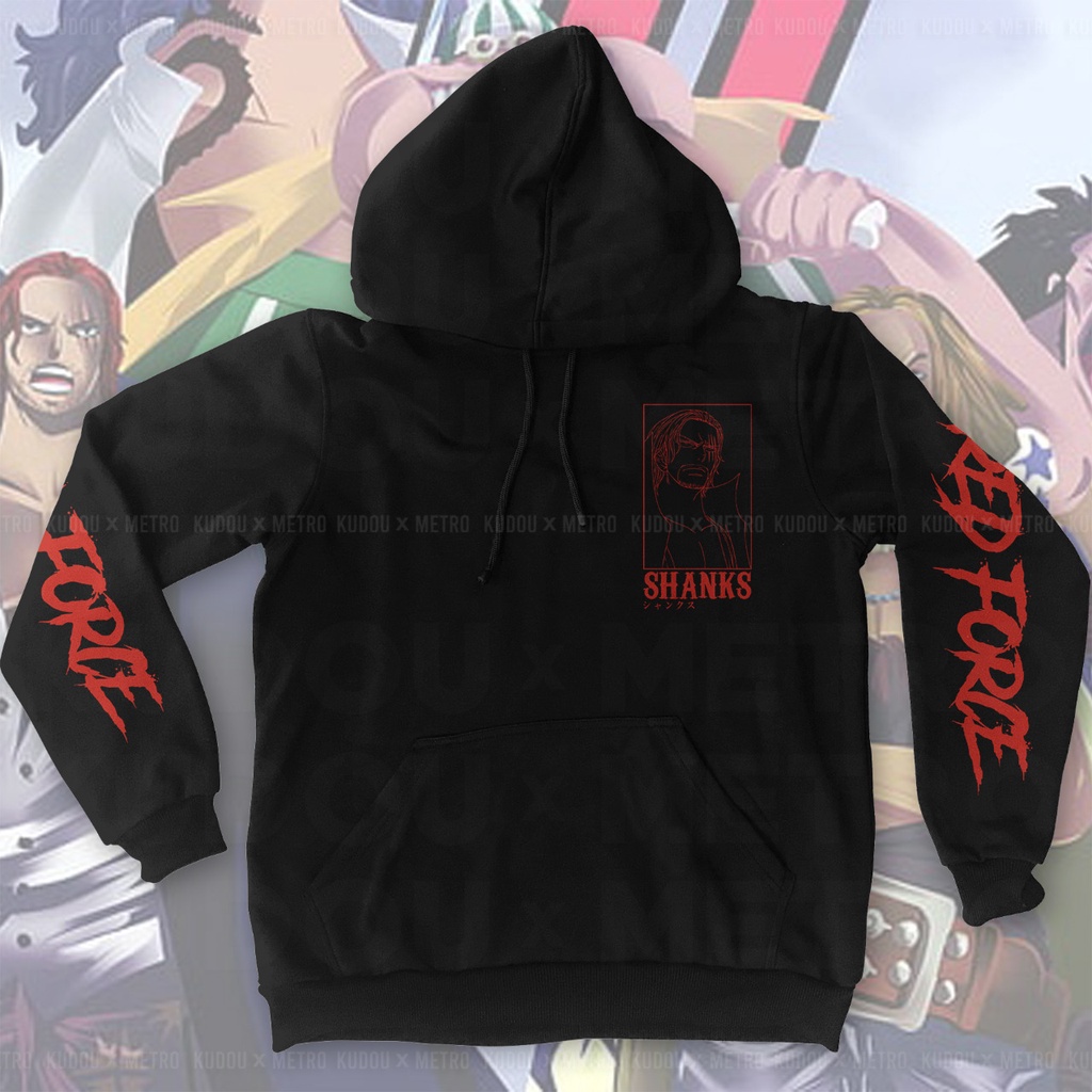 Sweater Red Force Shanks Anime Manga One Piece Premium Unisex