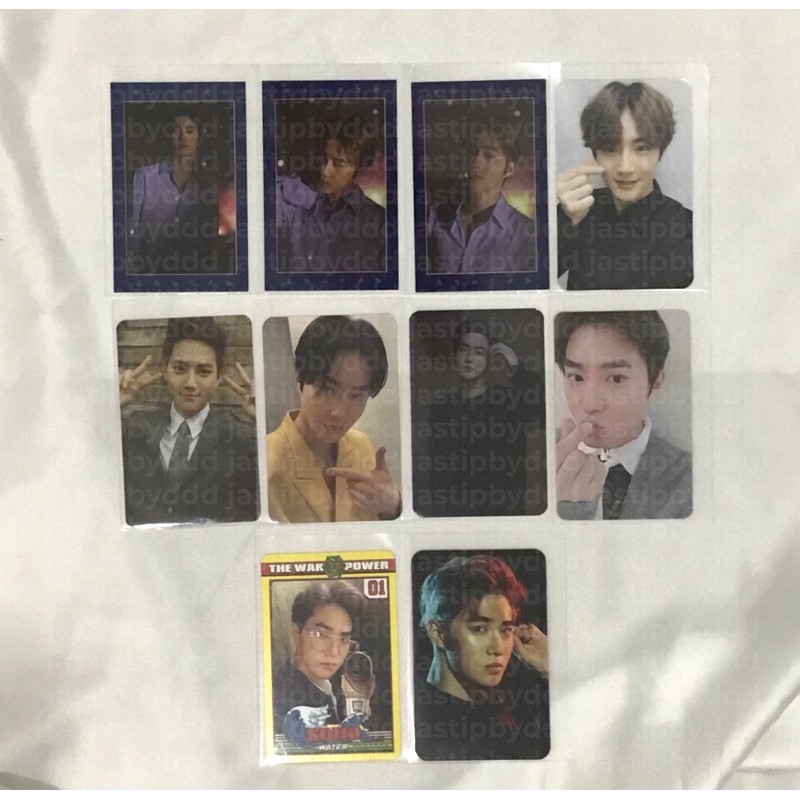 PHOTOCARD SUHO EXO GROWL UNIVERSE POWER NON ALBUM WELKIT SG19 LIGHTSTICK PC