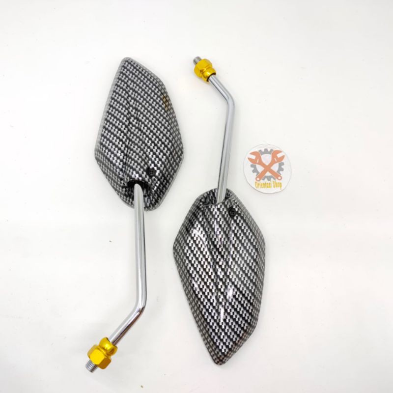 SPION CHROME JUPITER  KARBON TANGKAI PANJANG YAMAHA VIXION R15 VEGA NMAX AEROX LEXI MIO JUPITER DLL