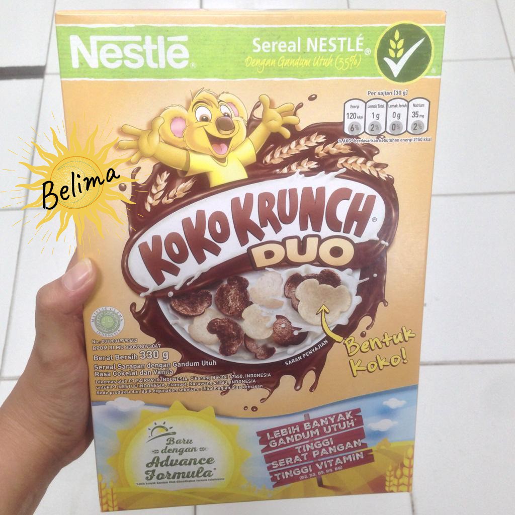 

Nestle Koko Krunch Duo Cereal | Sereal Bentuk Koko