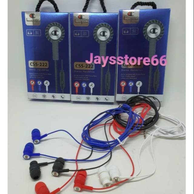 Handsfree Headset Earphone CHAMPION CSS-222 SUPER BASS