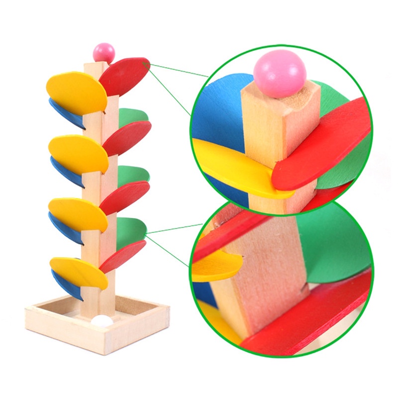 HZ Mainan Edukasi Perakitan Daun Menara Bola / Montessori Menara Tower / Puzzle Menara Bola