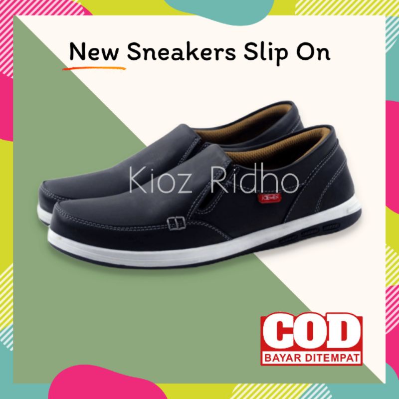 100% ASLI KULIT Sepatu Pria ORI IMPORT Casual Kulit Kerja Kantor Santai Pesta