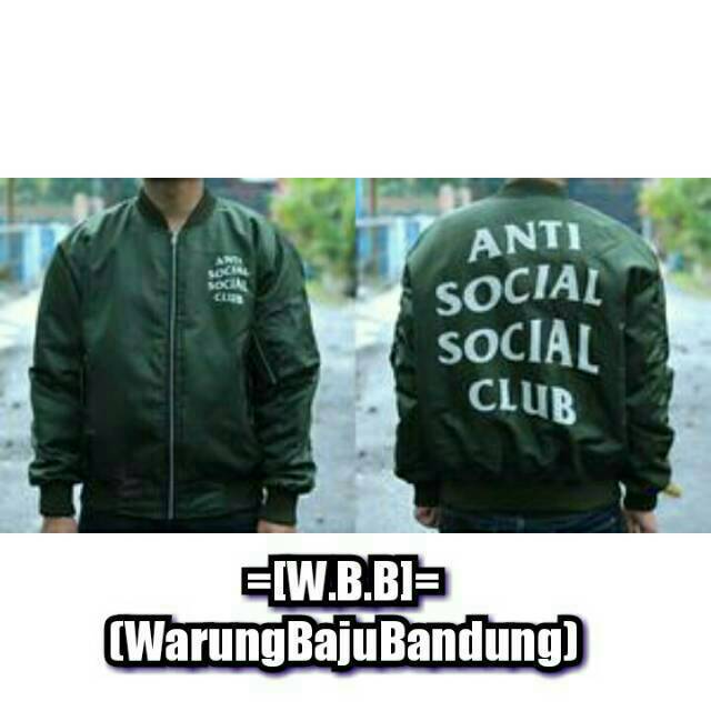 JAKET BOMBER ANTI SOCIAL SOCIAL CLUB/ ANTI SOCIAL CLUB