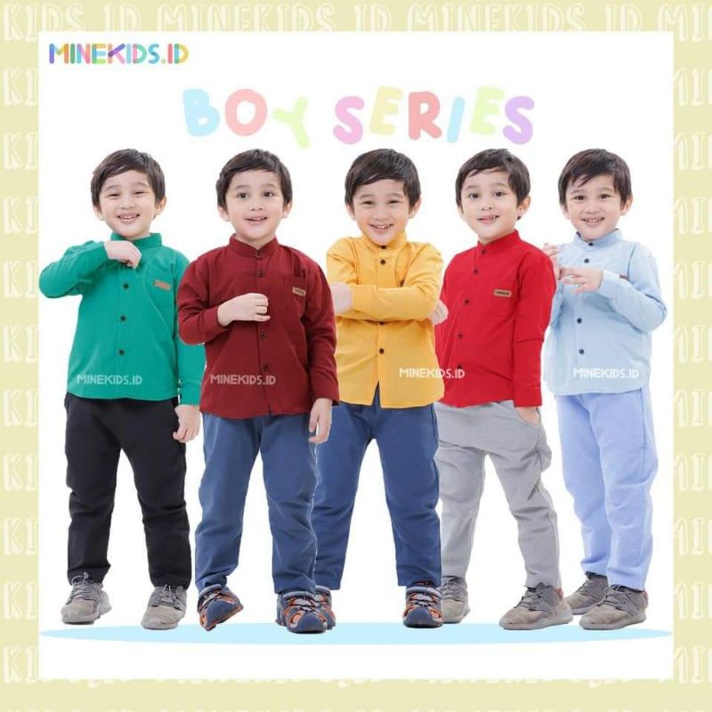 Setelan Kemeja MinieKids Size : 1-5th