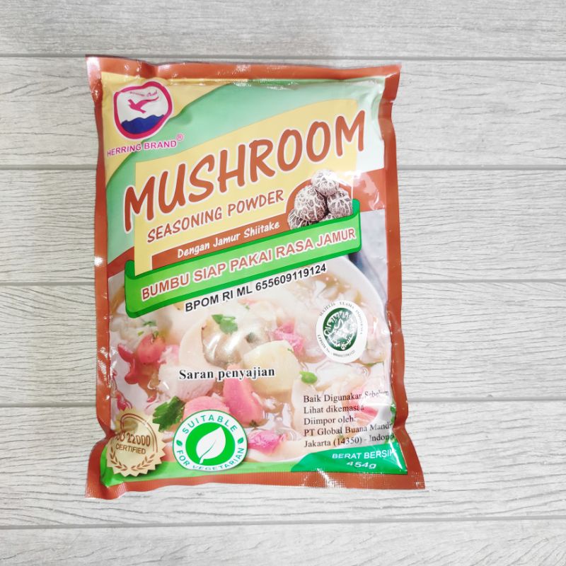 

Herring Brand Mushroom Seasoning Powder 454g Bumbu Kaldu Siap Pakai Rasa Jamur Mokoceng