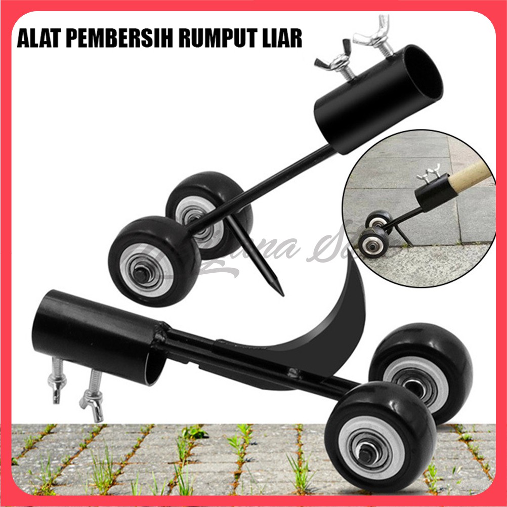 Alat Pembersih Rumput Liar Model Dorong Dengan Roda